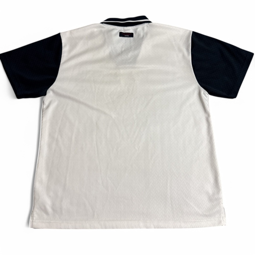 Vintage Tommy Hilfiger Jeans Polo Shirt Mens Size XL Y2K 90s Logo White - Picture 2 of 15